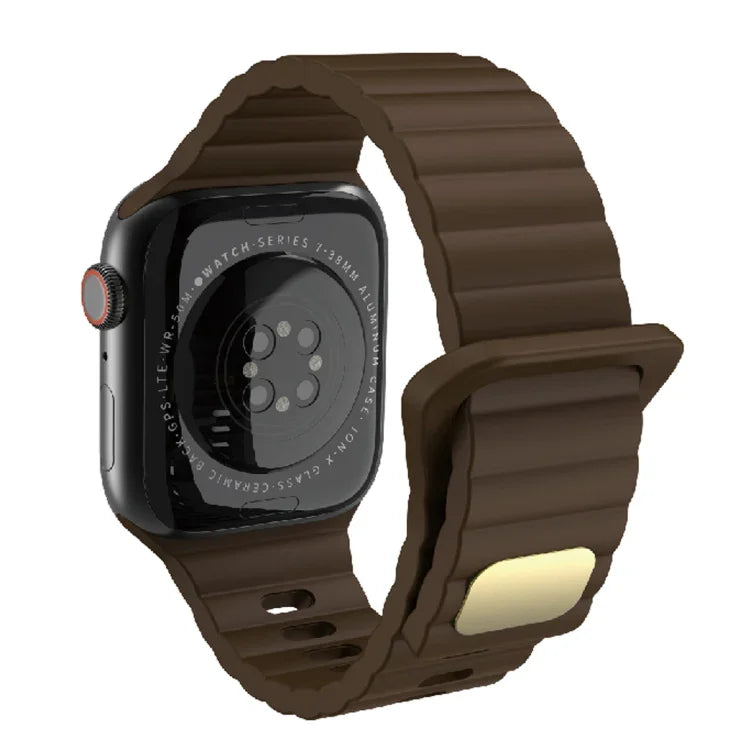 Atmungsaktives hautfreundliches Silikon für Apple Watch, Ultra 49mm / Series 8&7 45mm / SE 2&6&SE&5&4 44mm / 3&2&1 42mm, Series 8&7 41mm / SE 2&6&SE&5&4 40mm / 3&2&1 38mm