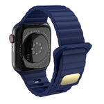 Atmungsaktives hautfreundliches Silikon für Apple Watch, Ultra 49mm / Series 8&7 45mm / SE 2&6&SE&5&4 44mm / 3&2&1 42mm, Series 8&7 41mm / SE 2&6&SE&5&4 40mm / 3&2&1 38mm