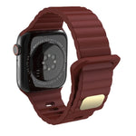 Atmungsaktives hautfreundliches Silikon für Apple Watch, Ultra 49mm / Series 8&7 45mm / SE 2&6&SE&5&4 44mm / 3&2&1 42mm, Series 8&7 41mm / SE 2&6&SE&5&4 40mm / 3&2&1 38mm