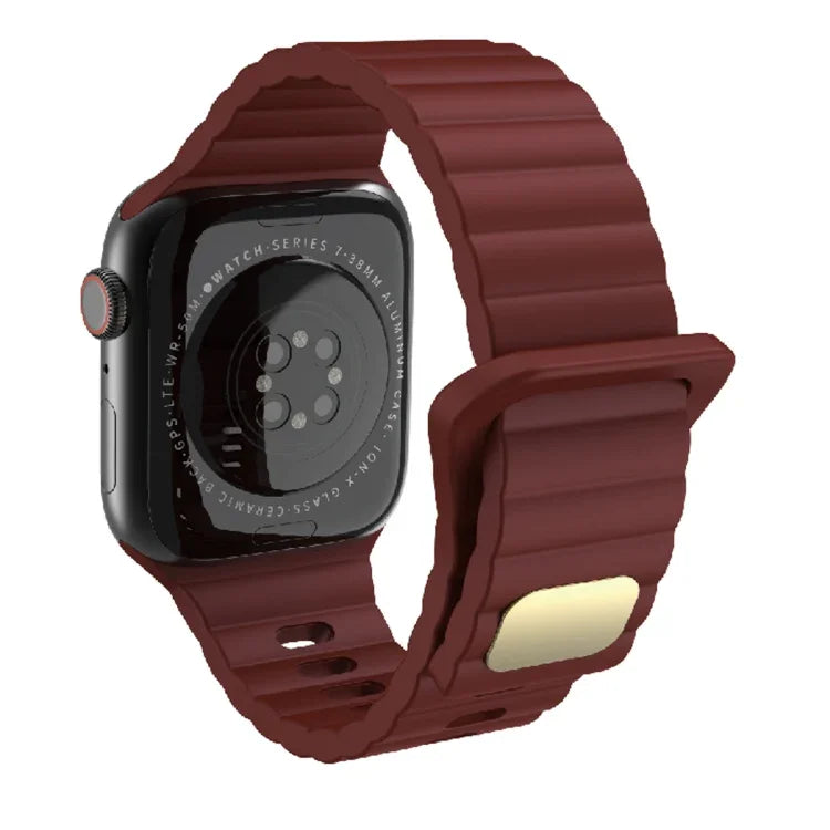 Atmungsaktives hautfreundliches Silikon für Apple Watch, Ultra 49mm / Series 8&7 45mm / SE 2&6&SE&5&4 44mm / 3&2&1 42mm, Series 8&7 41mm / SE 2&6&SE&5&4 40mm / 3&2&1 38mm