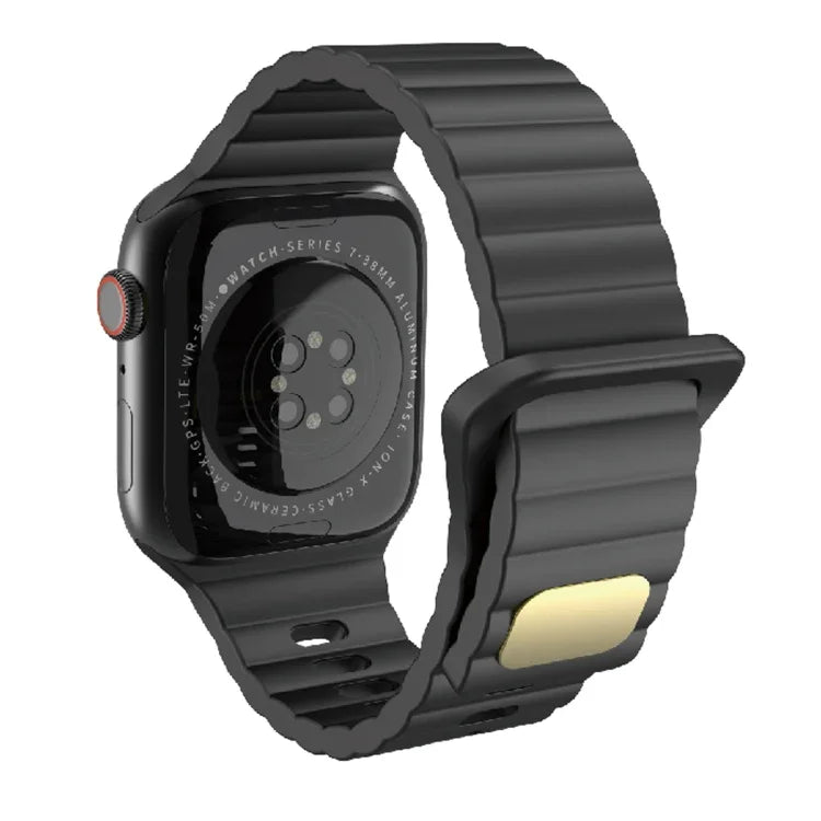 Atmungsaktives hautfreundliches Silikon für Apple Watch, Ultra 49mm / Series 8&7 45mm / SE 2&6&SE&5&4 44mm / 3&2&1 42mm, Series 8&7 41mm / SE 2&6&SE&5&4 40mm / 3&2&1 38mm
