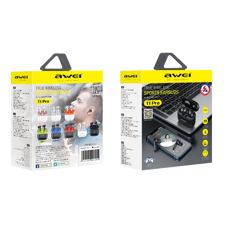awei T1 Pro Echte Sport Ohrhörer Mit Ladeetui, T1 Pro