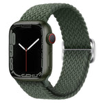 Nylon geflochtenes Uhrenarmband mit Schnalle für Apple Watch Ultra 49mm / Series 8&7 45mm / SE 2&6&SE&5&4 44mm / 3&2&1 42mm
