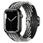 Nylon geflochtenes Uhrenarmband mit Schnalle für Apple Watch Ultra 49mm / Series 8&7 45mm / SE 2&6&SE&5&4 44mm / 3&2&1 42mm