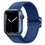 Nylon geflochtenes Uhrenarmband mit Schnalle für Apple Watch Ultra 49mm / Series 8&7 45mm / SE 2&6&SE&5&4 44mm / 3&2&1 42mm