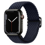 Nylon geflochtenes Uhrenarmband mit Schnalle für Apple Watch Ultra 49mm / Series 8&7 45mm / SE 2&6&SE&5&4 44mm / 3&2&1 42mm