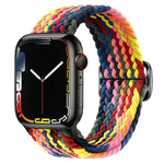 Nylon geflochtenes Uhrenarmband mit Schnalle für Apple Watch Ultra 49mm / Series 8&7 45mm / SE 2&6&SE&5&4 44mm / 3&2&1 42mm