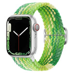 Nylon geflochtenes Uhrenarmband mit Schnalle für Apple Watch Ultra 49mm / Series 8&7 45mm / SE 2&6&SE&5&4 44mm / 3&2&1 42mm