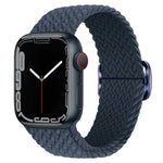 Nylon geflochtenes Uhrenarmband mit Schnalle für Apple Watch Ultra 49mm / Series 8&7 45mm / SE 2&6&SE&5&4 44mm / 3&2&1 42mm