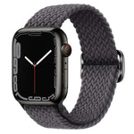Nylon geflochtenes Uhrenarmband mit Schnalle für Apple Watch Ultra 49mm / Series 8&7 45mm / SE 2&6&SE&5&4 44mm / 3&2&1 42mm
