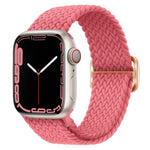 Nylon geflochtenes Uhrenarmband mit Schnalle für Apple Watch Ultra 49mm / Series 8&7 45mm / SE 2&6&SE&5&4 44mm / 3&2&1 42mm
