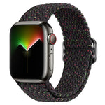Nylon geflochtenes Uhrenarmband mit Schnalle für Apple Watch Ultra 49mm / Series 8&7 45mm / SE 2&6&SE&5&4 44mm / 3&2&1 42mm