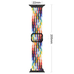 Nylon geflochtenes Uhrenarmband mit Schnalle für Apple Watch Ultra 49mm / Series 8&7 45mm / SE 2&6&SE&5&4 44mm / 3&2&1 42mm