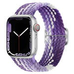 Buckle Nylon Braided Watch Band, For Apple Watch Series 8&7 41mm / SE 2&6&SE&5&4 40mm / 3&2&1 38mm, For Apple Watch Series 8&7 41mm / SE 2