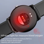 KS02 1,32 Zoll Smartwatch unterstützt Blutzuckermessung, Blutdruckmessung, Blutsauerstoffmessung, KS02
