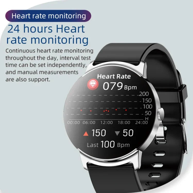 KS02 1,32 Zoll Smartwatch unterstützt Blutzuckermessung, Blutdruckmessung, Blutsauerstoffmessung, KS02