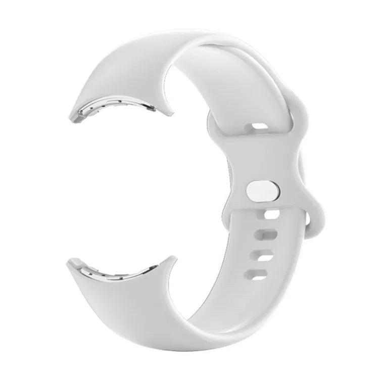 Für Google Pixel Watch 4 / 3 / 2 / 1 41 mm einfarbiges Silikonarmband, Herren, Damen