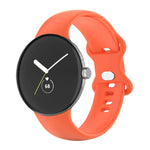 Für Google Pixel Watch 4 / 3 / 2 / 1 41 mm einfarbiges Silikonarmband, Herren, Damen