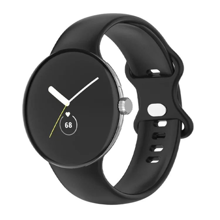 Für Google Pixel Watch 4 / 3 / 2 / 1 41 mm einfarbiges Silikonarmband, Herren, Damen