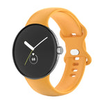 Für Google Pixel Watch 4 / 3 / 2 / 1 41 mm einfarbiges Silikonarmband, Herren, Damen
