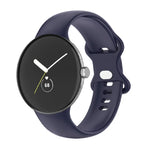 Für Google Pixel Watch 4 / 3 / 2 / 1 41 mm einfarbiges Silikonarmband, Herren, Damen