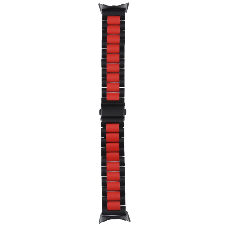 Dreifarbiges Edelstahl-Uhrenarmband, passend für Google Pixel Watch 4 / 3 / 2 / 1 (41 mm)