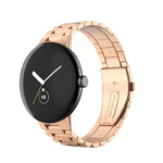 Dreifarbiges Edelstahl-Uhrenarmband, passend für Google Pixel Watch 4 / 3 / 2 / 1 (41 mm)