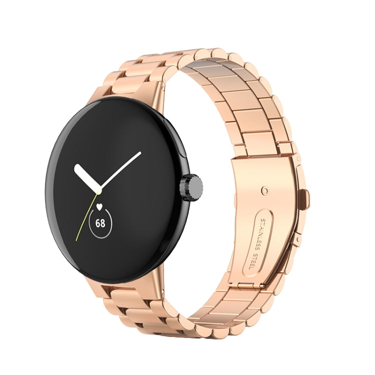 Dreifarbiges Edelstahl-Uhrenarmband, passend für Google Pixel Watch 4 / 3 / 2 / 1 (41 mm)