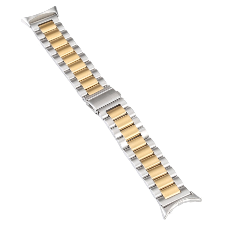 Dreifarbiges Edelstahl-Uhrenarmband, passend für Google Pixel Watch 4 / 3 / 2 / 1 (41 mm)