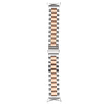 Dreifarbiges Edelstahl-Uhrenarmband, passend für Google Pixel Watch 4 / 3 / 2 / 1 (41 mm)