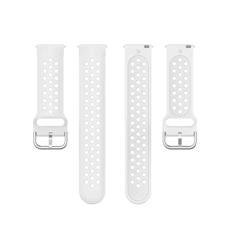20 mm breites, einfarbiges Sport-Armband mit Faltschließe, passend für Huawei Watch GT2 42 mm und Galaxy Watch Active2/Active