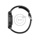 20 mm breites, einfarbiges Sport-Armband mit Faltschließe, passend für Huawei Watch GT2 42 mm und Galaxy Watch Active2/Active