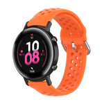 20 mm breites, einfarbiges Sport-Armband mit Faltschließe, passend für Huawei Watch GT2 42 mm und Galaxy Watch Active2/Active