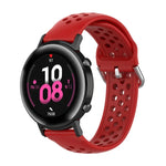 20 mm breites, einfarbiges Sport-Armband mit Faltschließe, passend für Huawei Watch GT2 42 mm und Galaxy Watch Active2/Active
