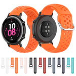 20 mm breites, einfarbiges Sport-Armband mit Faltschließe, passend für Huawei Watch GT2 42 mm und Galaxy Watch Active2/Active