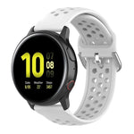 20 mm breites, einfarbiges Sport-Armband mit Faltschließe, passend für Huawei Watch GT2 42 mm und Galaxy Watch Active2/Active