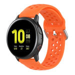 20 mm breites, einfarbiges Sport-Armband mit Faltschließe, passend für Huawei Watch GT2 42 mm und Galaxy Watch Active2/Active