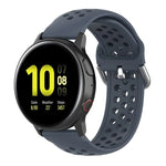 20 mm breites, einfarbiges Sport-Armband mit Faltschließe, passend für Huawei Watch GT2 42 mm und Galaxy Watch Active2/Active