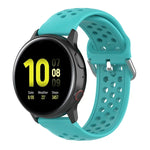 20 mm breites, einfarbiges Sport-Armband mit Faltschließe, passend für Huawei Watch GT2 42 mm und Galaxy Watch Active2/Active