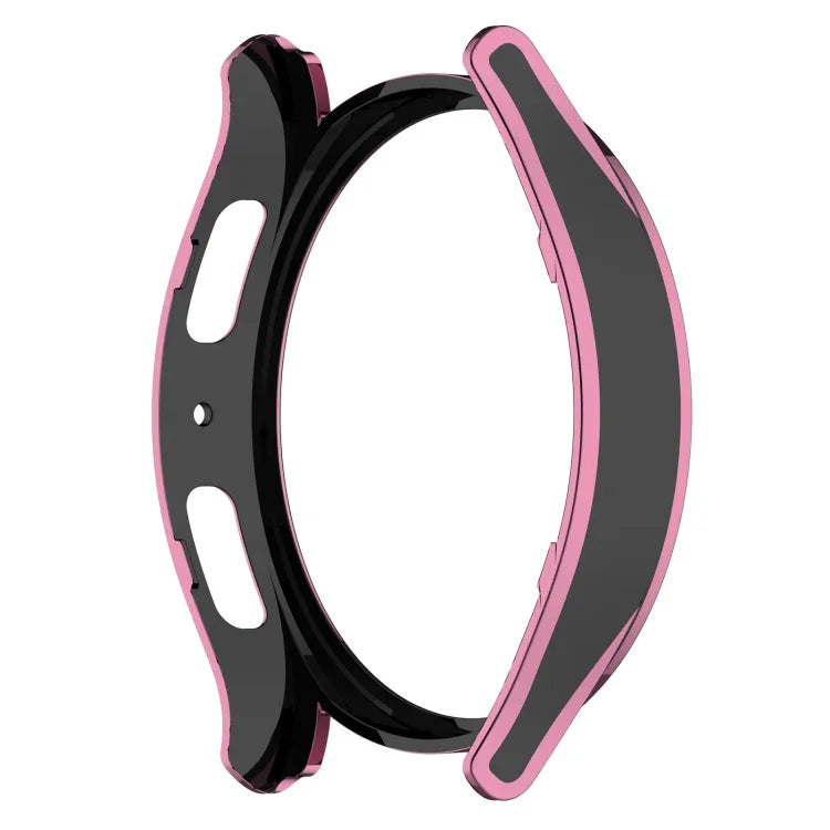 Hanging Sculpture Two-color Protective Watch Case with Tempered Glass Film, For Samsung Galaxy Watch5 Pro 45mm, For Samsung Galaxy Watch5 40mm, For Samsung Galaxy Watch5 44mm, For Samsung Galaxy Watch4 40mm, For Samsung Galaxy Watch4 44mm