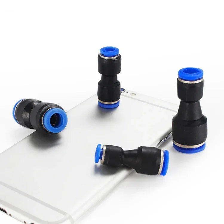 LAIZE 10 Stück pneumatischer Schnellverbinder aus Kunststoff, Reduzierstück, PG6-4, PG8-4, PG8-6, PG10-6, PG10-8, PG12-8, PG12-10, PG16-12