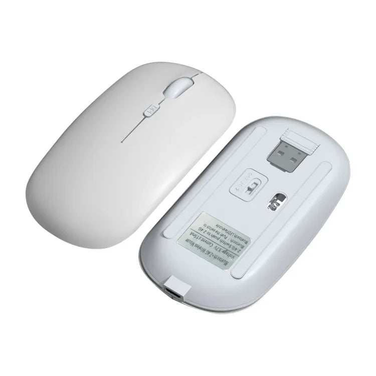 1600dpi Bluetooth 2.4G Dual-Mode Funkmaus, Bluetooth + 2.4G (Weiß), Bluetooth + 2.4G (Schwarz), Bluetooth + 2.4G (Rosa), Bluetooth + 2.4G (Lila), Bluetooth + 2.4G (Gelb), Bluetooth + 2.4G (Blau), Bluetooth + 2.4G (Mintgrün)