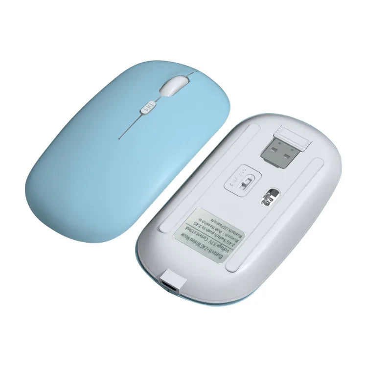 1600dpi Bluetooth 2.4G Dual-Mode Funkmaus, Bluetooth + 2.4G (Weiß), Bluetooth + 2.4G (Schwarz), Bluetooth + 2.4G (Rosa), Bluetooth + 2.4G (Lila), Bluetooth + 2.4G (Gelb), Bluetooth + 2.4G (Blau), Bluetooth + 2.4G (Mintgrün)