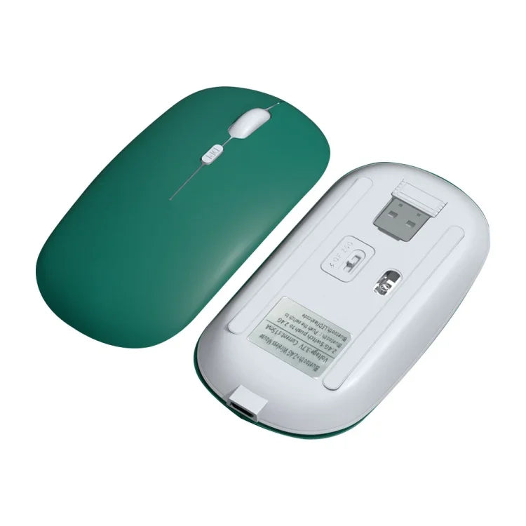 1600dpi Bluetooth 2.4G Dual-Mode Funkmaus, Bluetooth + 2.4G (Weiß), Bluetooth + 2.4G (Schwarz), Bluetooth + 2.4G (Rosa), Bluetooth + 2.4G (Lila), Bluetooth + 2.4G (Gelb), Bluetooth + 2.4G (Blau), Bluetooth + 2.4G (Mintgrün)