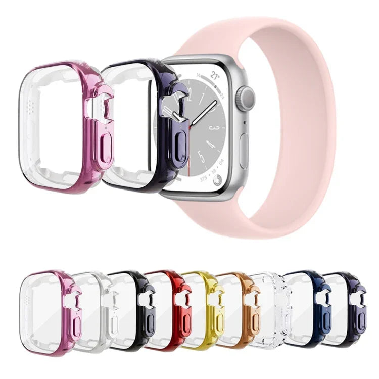 Komplett beschichtetes, stoßfestes TPU-Gehäuse, passend für Apple Watch 9/8/7 (45 mm), Apple Watch 8/7 (45 mm) und Apple Watch 9/8/7 (41 mm).