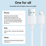 JOYROOM S-UL012A9 2,4A USB zu 8 Pin Schnelllade-Datenkabel, 2m, 1m, 0,25m