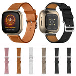 Universal Genuine Leather Watch Band, For Fitbit Versa 4 / Sense 2