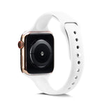Dünnes Silikon-Ersatzarmband für Apple Watch 5/4 (44 mm) und 3/2/1 (42 mm) sowie für Apple Watch 5/4 (40 mm) und 3/2/1 (38 mm).
