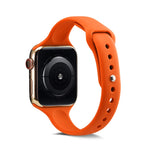 Dünnes Silikon-Ersatzarmband für Apple Watch 5/4 (44 mm) und 3/2/1 (42 mm) sowie für Apple Watch 5/4 (40 mm) und 3/2/1 (38 mm).