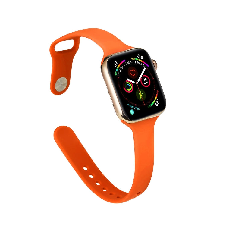 Dünnes Silikon-Ersatzarmband für Apple Watch 5/4 (44 mm) und 3/2/1 (42 mm) sowie für Apple Watch 5/4 (40 mm) und 3/2/1 (38 mm).